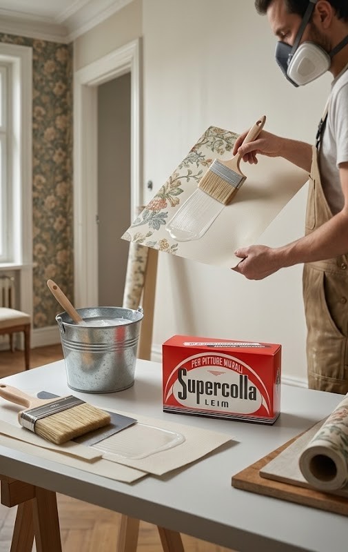 Confezione Supercolla Rossa per Pitture Murali LEIM (40Pz) - immagine 2