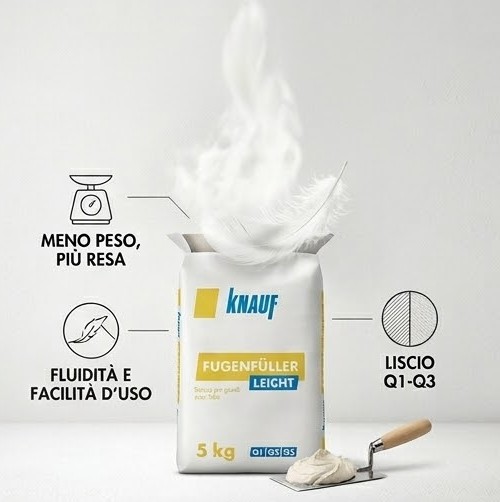Sacchetto Stucco Fugenfüller Leicht (5Kg) - immagine 2